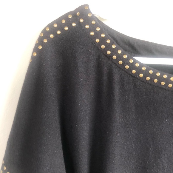 Chelsea & Theodore Black Top w/Bronze Studding S - Picture 2 of 5